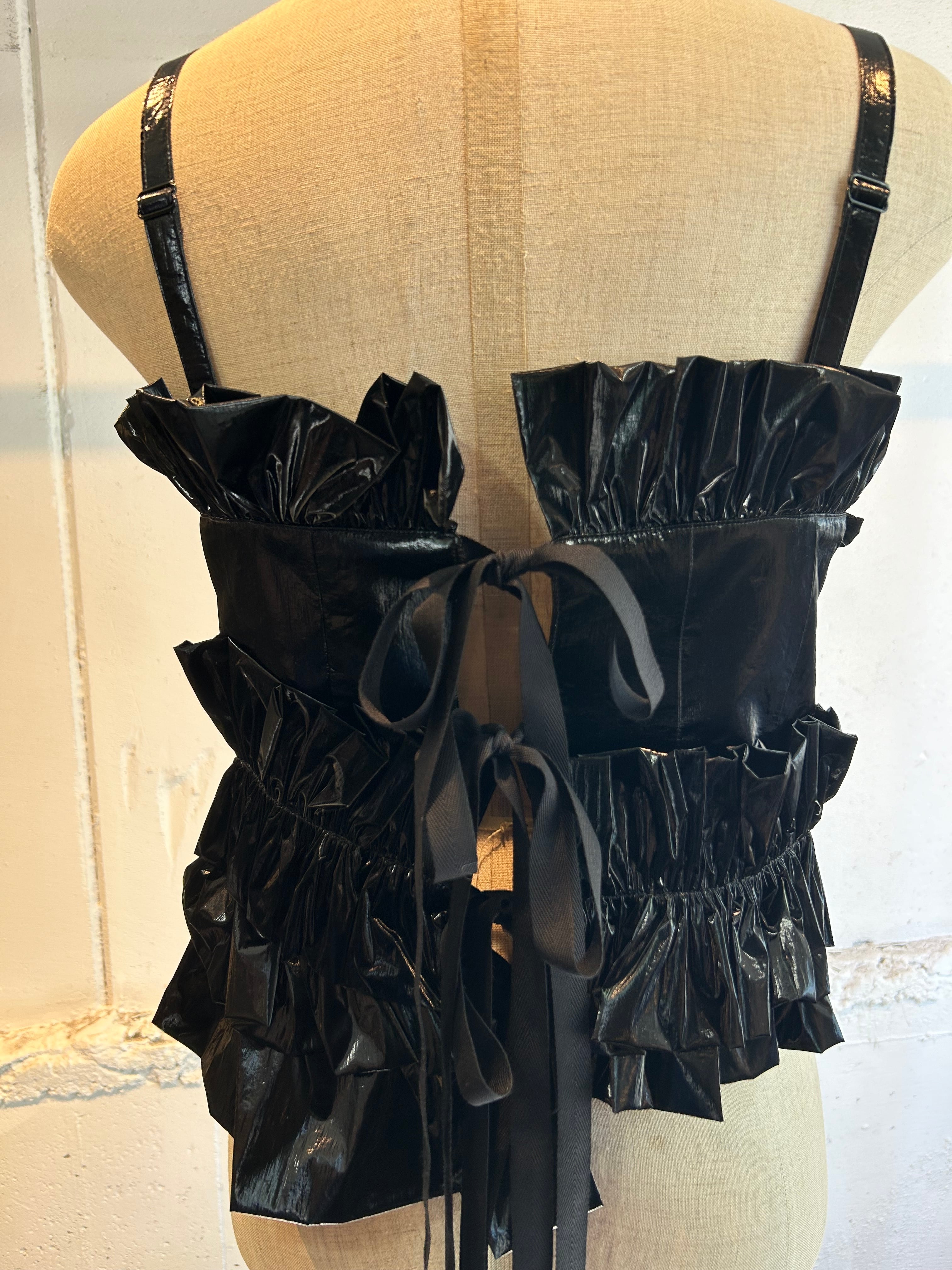 VIVIANO ruffle bustier | PAY ID
