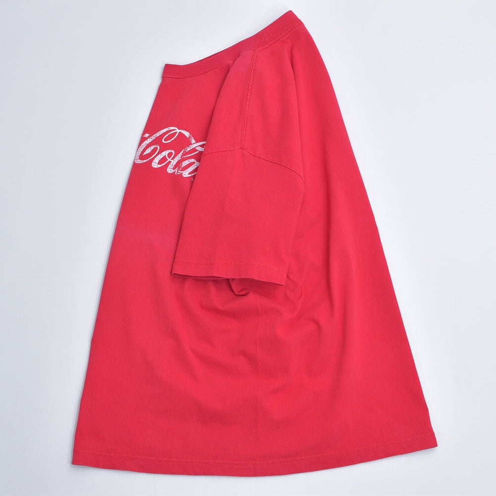90s～ Coca-Cola コカ・コーラ 企業ロゴ プリント Tシャツ スクリプト