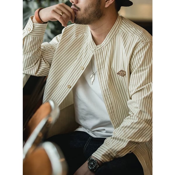Stripe design shirt P770
