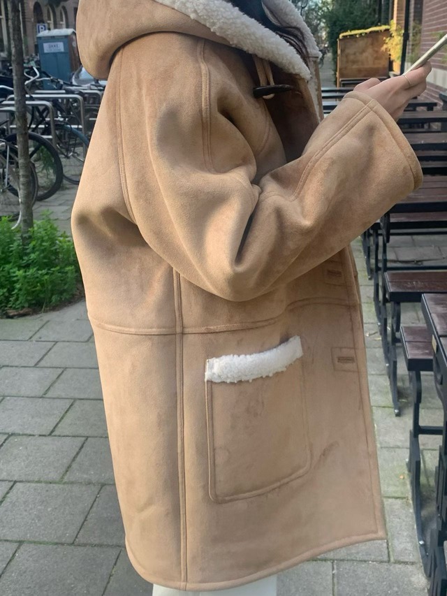 (予約) verveine / Fitz hoodie shearing half mustang 1color