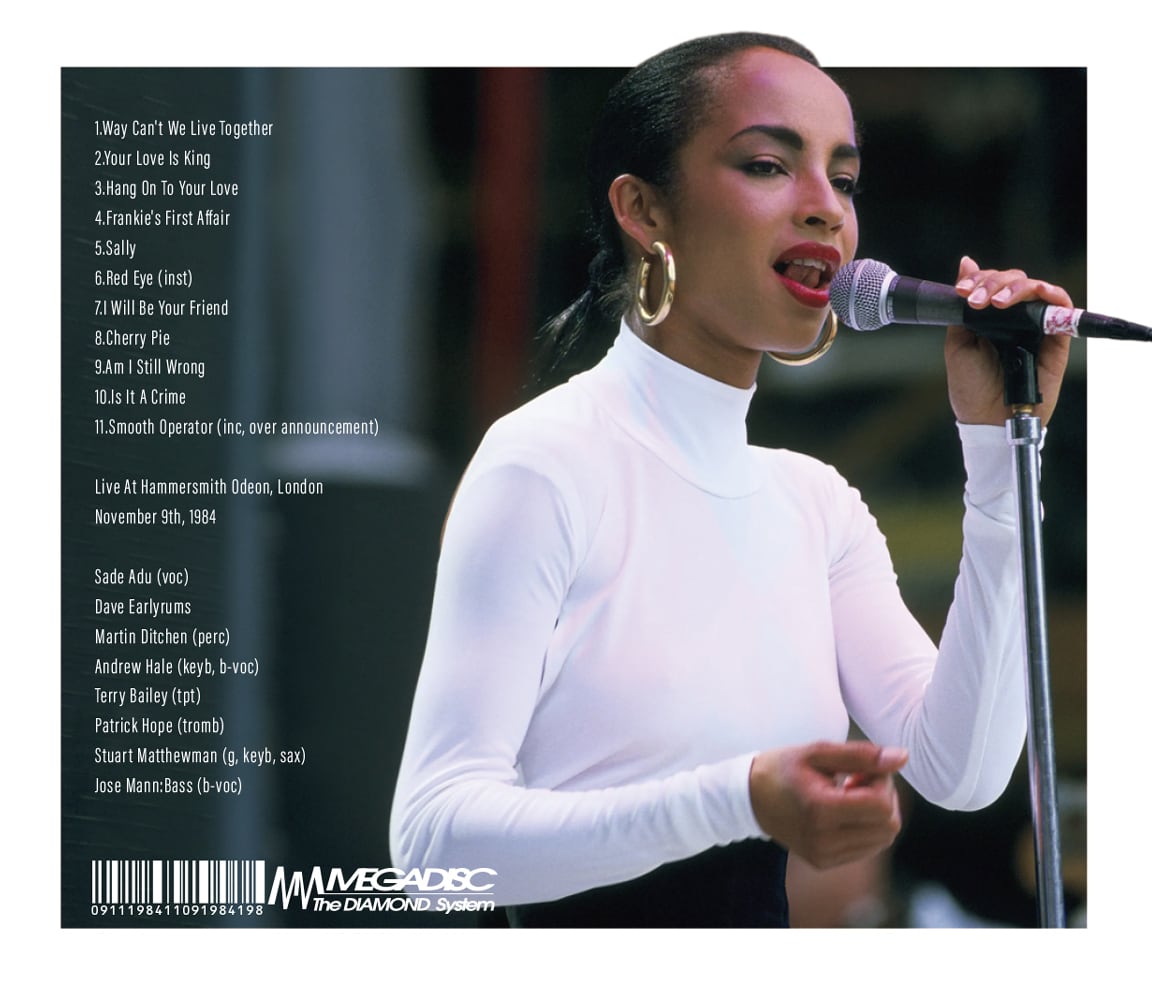 SADE / HAMMERSMITH 1984(1CDR)再放送音源を収録！！ | Cyberseekers