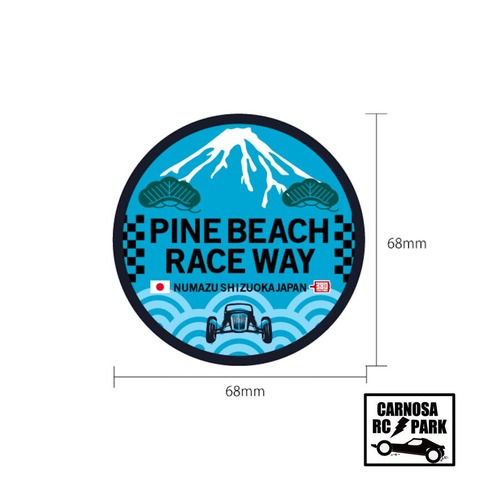 【PINEBEACH パインビーチ】丸ロゴステッカーBIG