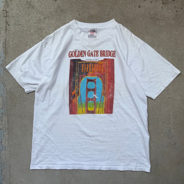 サンフランシスコ/ゴールデンゲートブリッジ　スーベニア　Tシャツ　GOLDEN GATE BRIDGE SanFrancisco Souvenir Cap