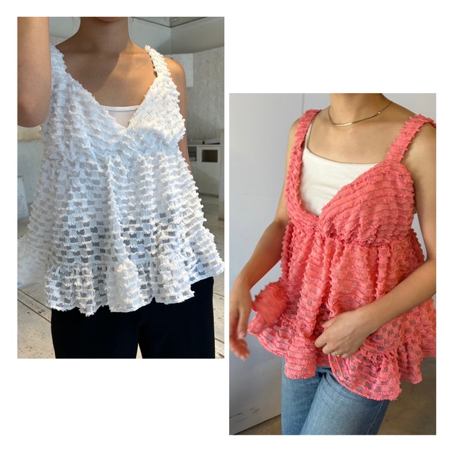 【即納】FULFFLY V CUT TOPS -2color-