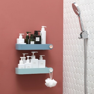 bath room shelf 4colors / バスルーム シェルフ 取り付け 棚 お風呂場 浴室 キッチン 整理整頓 収納 韓国 インテリア 雑貨