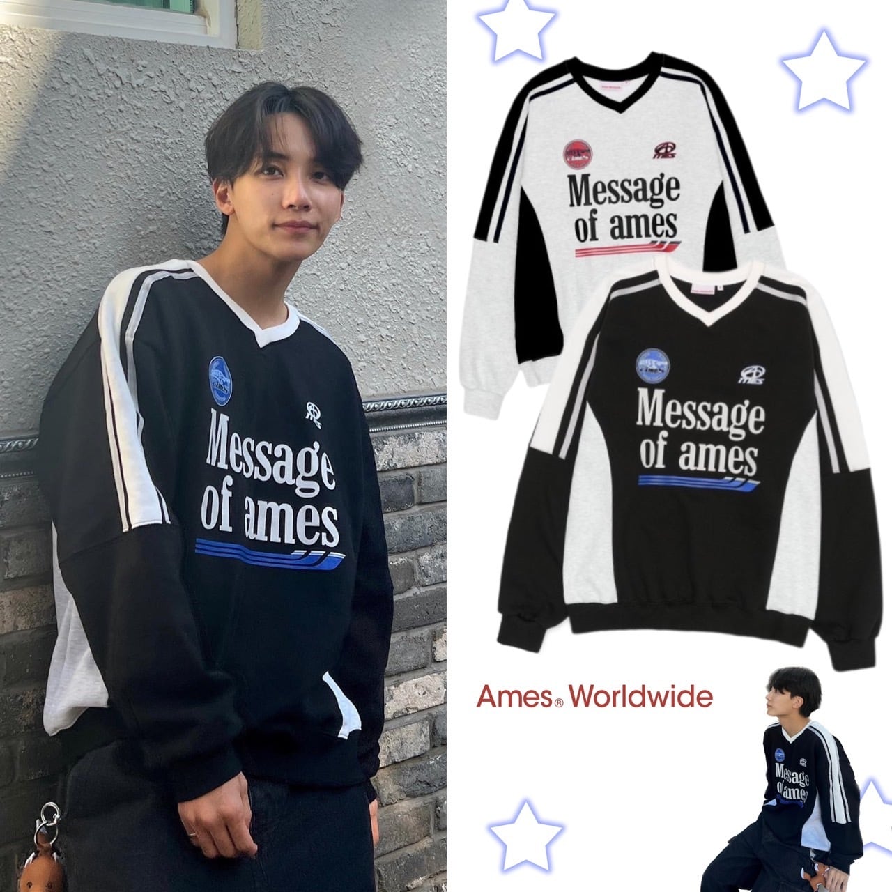 ☆SEVENTEEN ジョンハン 着用!!【AMES-WORLDWIDE】V NECK ☆SEVENTEEN ジョンハン 着用!!【AMES-WORLDWIDE】V NECK