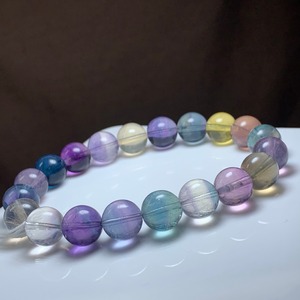 1.透明度高☆美フローライト・ブレスレット