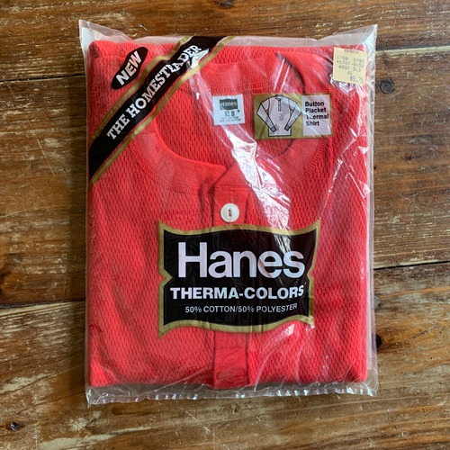 Vintage "Hanes” Therma-Colors Top Thermal shirt/Red/XL