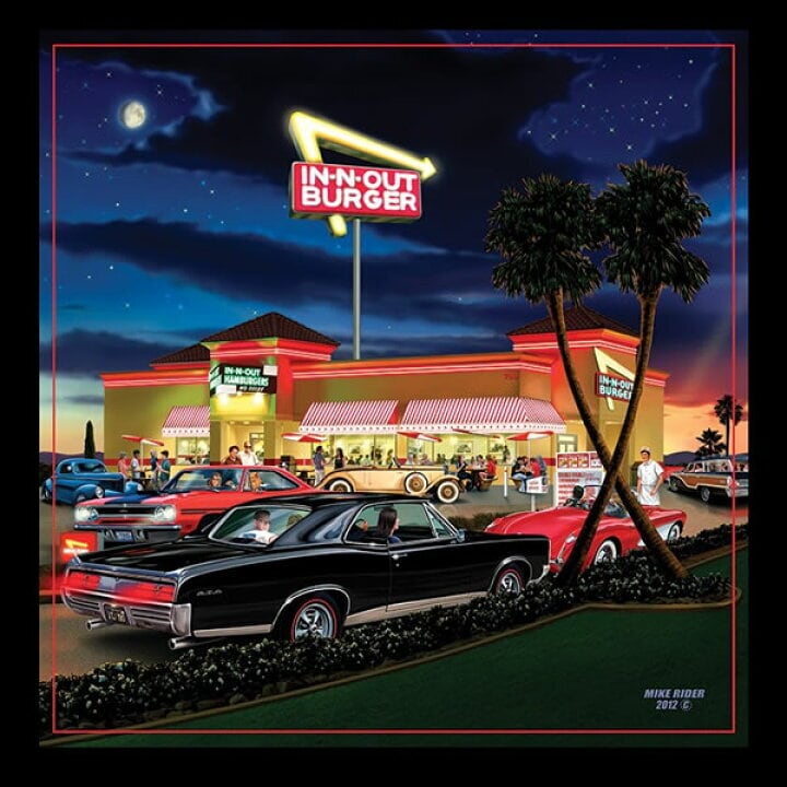 【 In-N-Out Burger( インアンドアウトバーガー / イナウトバーガー )】 MELAMINE MUG / メラミン製マグ / diner / ダイナー 〚アメリカン雑貨 アメトイ〛