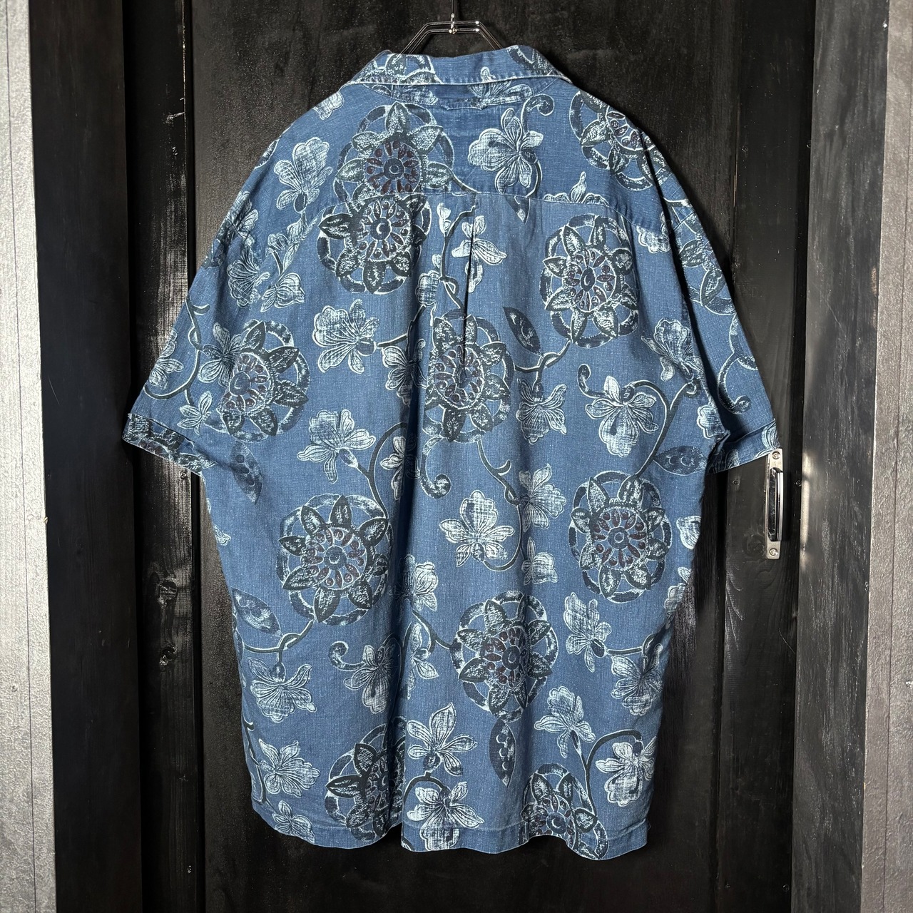 Tommy Hilfiger 55%LINEN 45%Cotton S/S shirt トミーフィルフィガー　半袖アロハシャツ　リネン　コットン　花柄