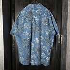 Tommy Hilfiger 55%LINEN 45%Cotton S/S shirt トミーフィルフィガー　半袖アロハシャツ　リネン　コットン　花柄