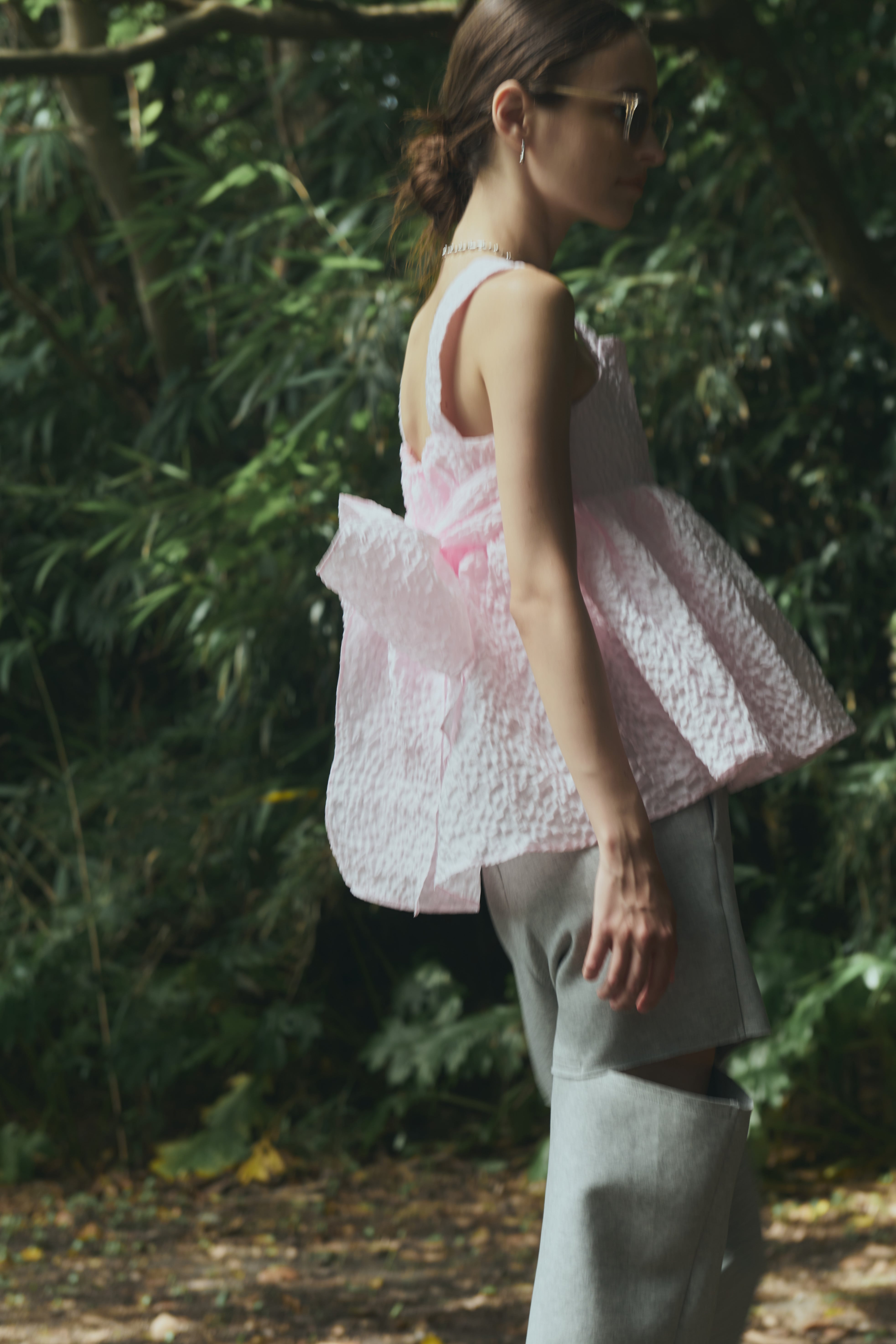 9/17（WED)21:00ーBack ribbon jacquard top （調整分再販