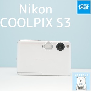 Nikon COOLPIX S3 デジカメ スマホ転送OK フルセット シロクマカメラ a7221