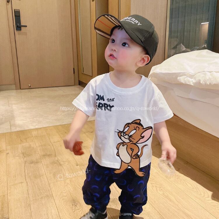 即納 90 150 トップス Tシャツ キャラクター 女の子 カジュアル 男の子 韓国版 可愛い 子供服 女の子 Q Toworld キュートワールド 子供服 メール便は何点でも送料の合計は280円