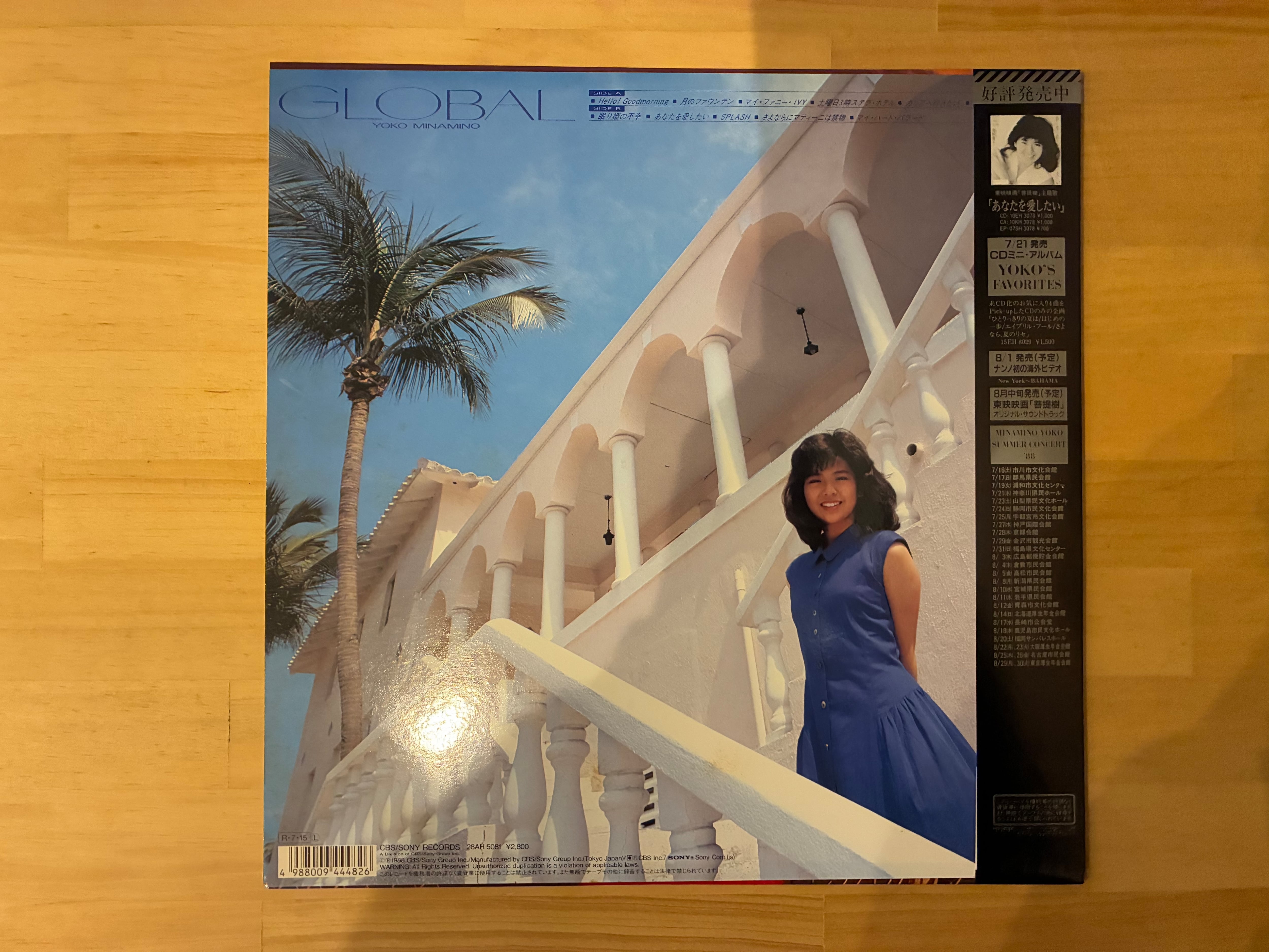 南野陽子 / グローバル | sixteen records (シックスティーンレコード)