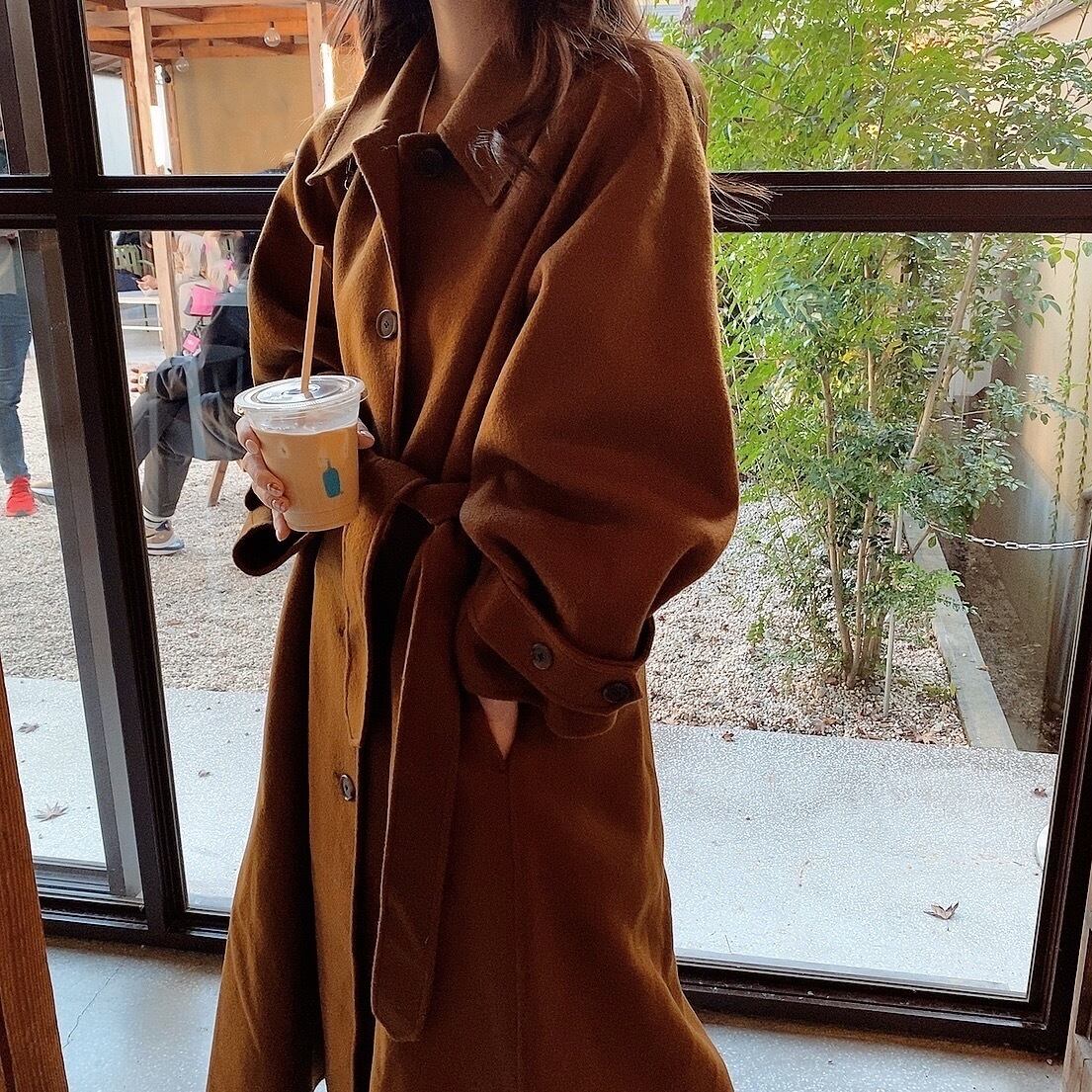 Wool handmade coat / camel (12月中旬〜下旬頃発送予定)