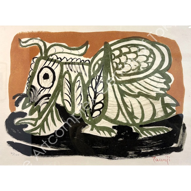 北川民次「バッタ」