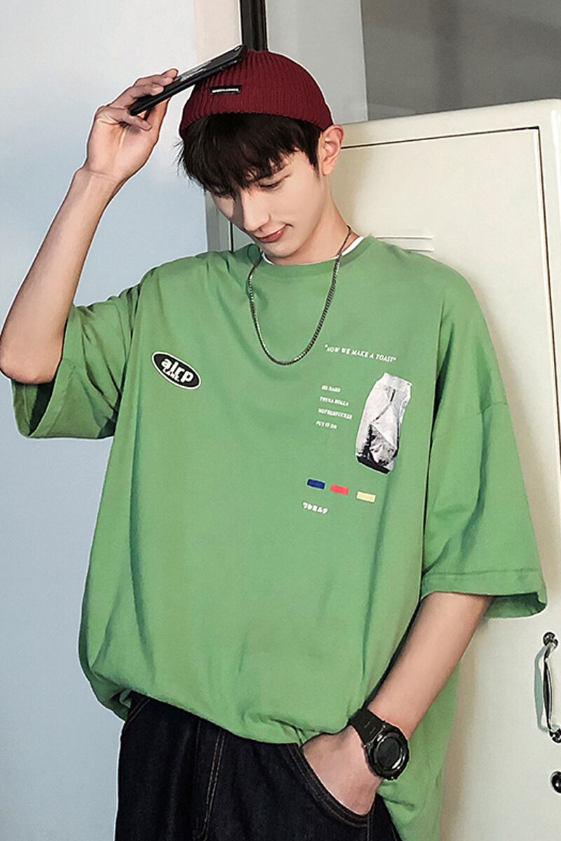 全3色 Tシャツ カットソー プリント カジュアル おしゃれ