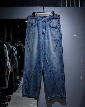 【add (C) vintage】“PEPE JEANS”   Layerd Design Twisted Baggy Jeans