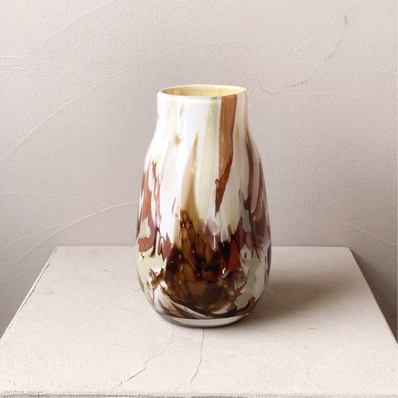 イタリア製吹きガラス細工massimo LUNARDONピッチャー花瓶