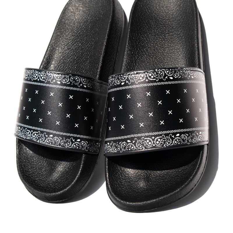 シャワーサンダル ◇Paisley & Compton◇ 黒 27cm バンダナ West Coast