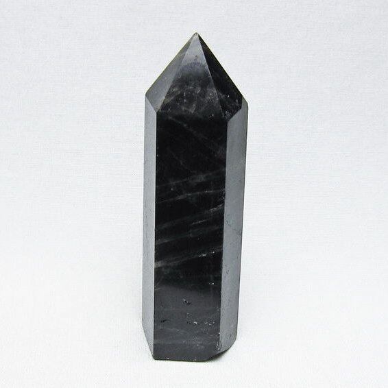 モリオン 六角柱 黒水晶 ポイント 置物 一点物 142-11215
