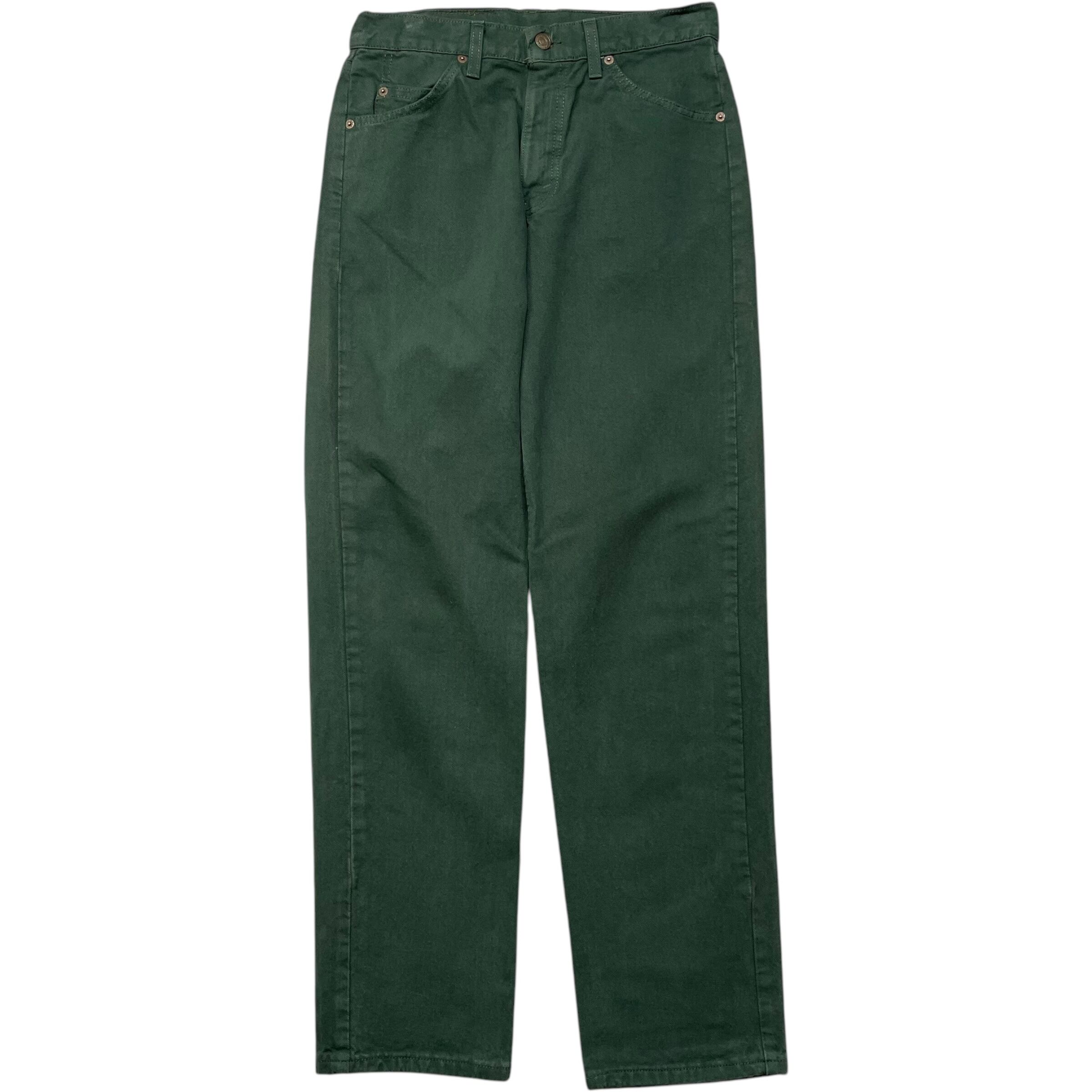 《実寸 W30L31》 Levi's リーバイス 555 デニムパンツ グリーン USA製 90年代 vintage no.5532