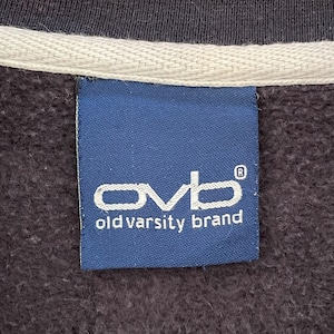 【ovd】カレッジ ペンシルバニア州立大学 PSU ハーフジップ スウェット トレーナー 刺繍ロゴ アメリカンフットボール ニタニーライオンズ XL相当 US古着