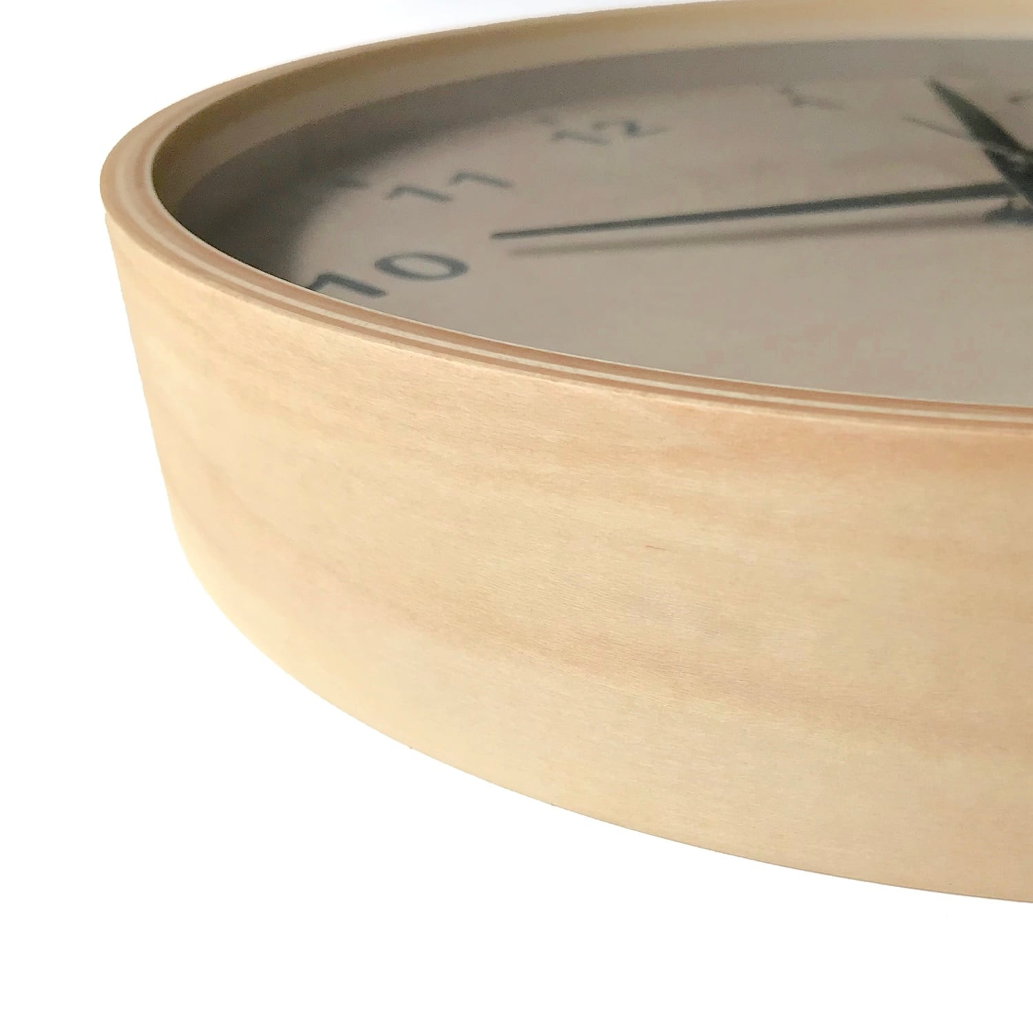 KATOMOKU plywood clock シナ文字盤 km-34L | 加藤木工株式会社 online