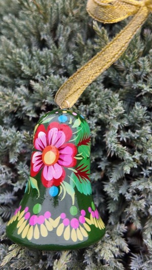 クリスマスデコレーション　ベル3点セット（ティモシェンコ作）