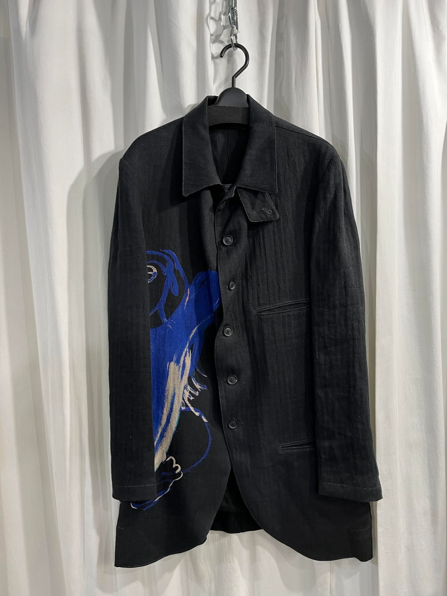 Yohji Yamamoto FEMME 1995aw 圧縮ウール、コットン ジャケット Yohji Yamamoto FEMME 1995aw 圧縮ウール、コットン ジャケット