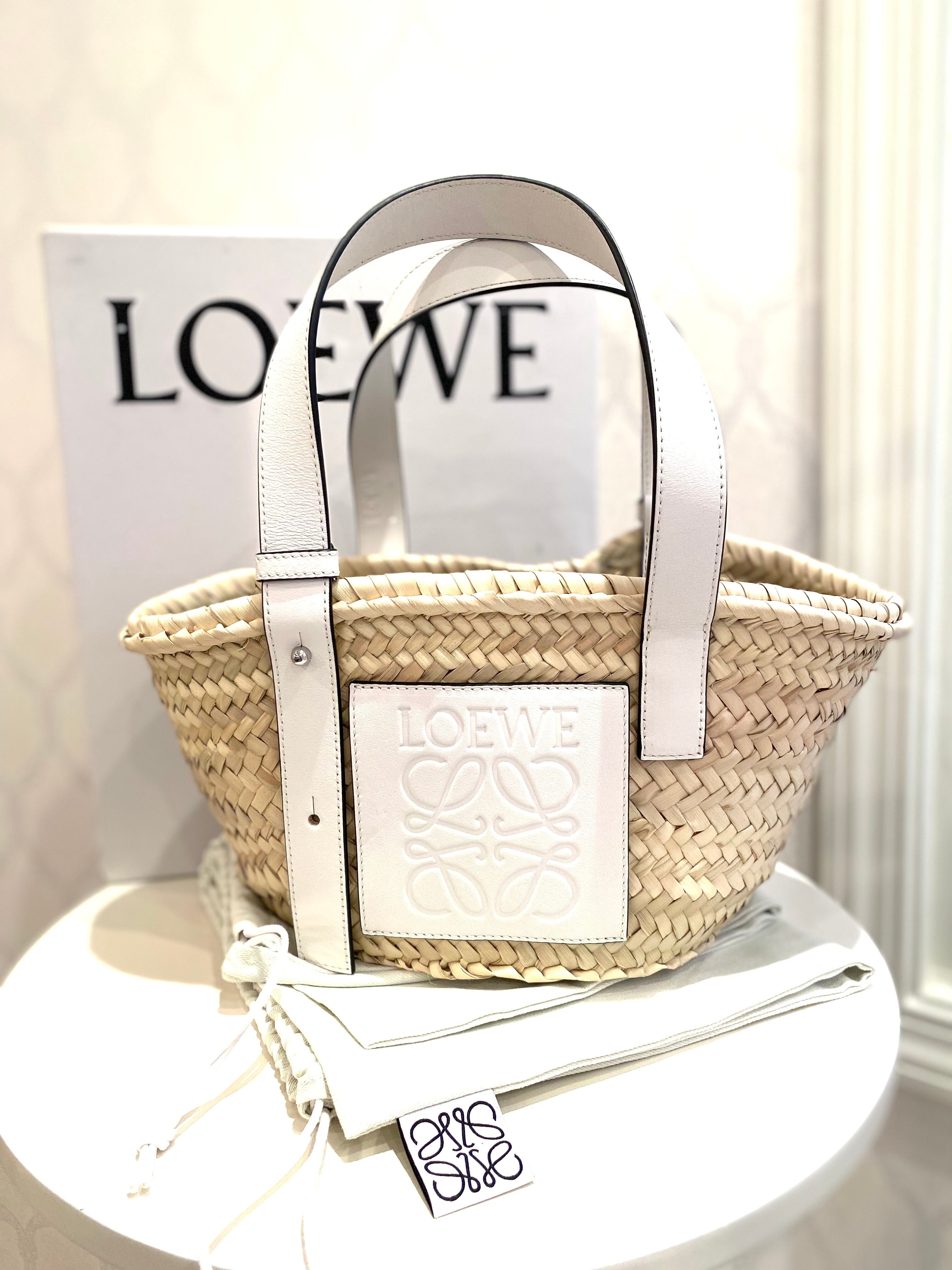 LOEWE ロエベ かごバッグ バスケットバッグ ホワイト S | ADOOR VINTAGE