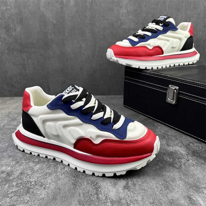 lace-up round-toe thick-soled sneakers mr0512