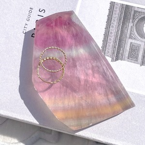 Pink Fluorite Plate 1 ✧ ピンクフローライト