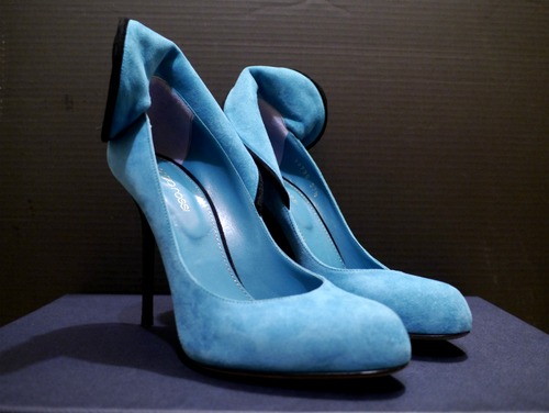 美品★SergioRossi セルジオロッシ コサージュデザイン パンプス