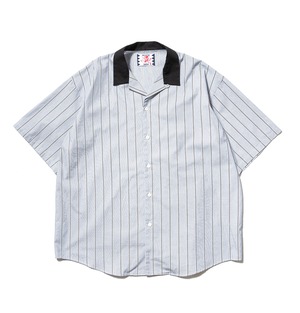 【SON OF THE CHEESE】Stripe Cleric Shirt