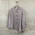 Gray discolored button jacket