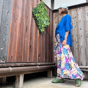 リーフ柄2wayスカート