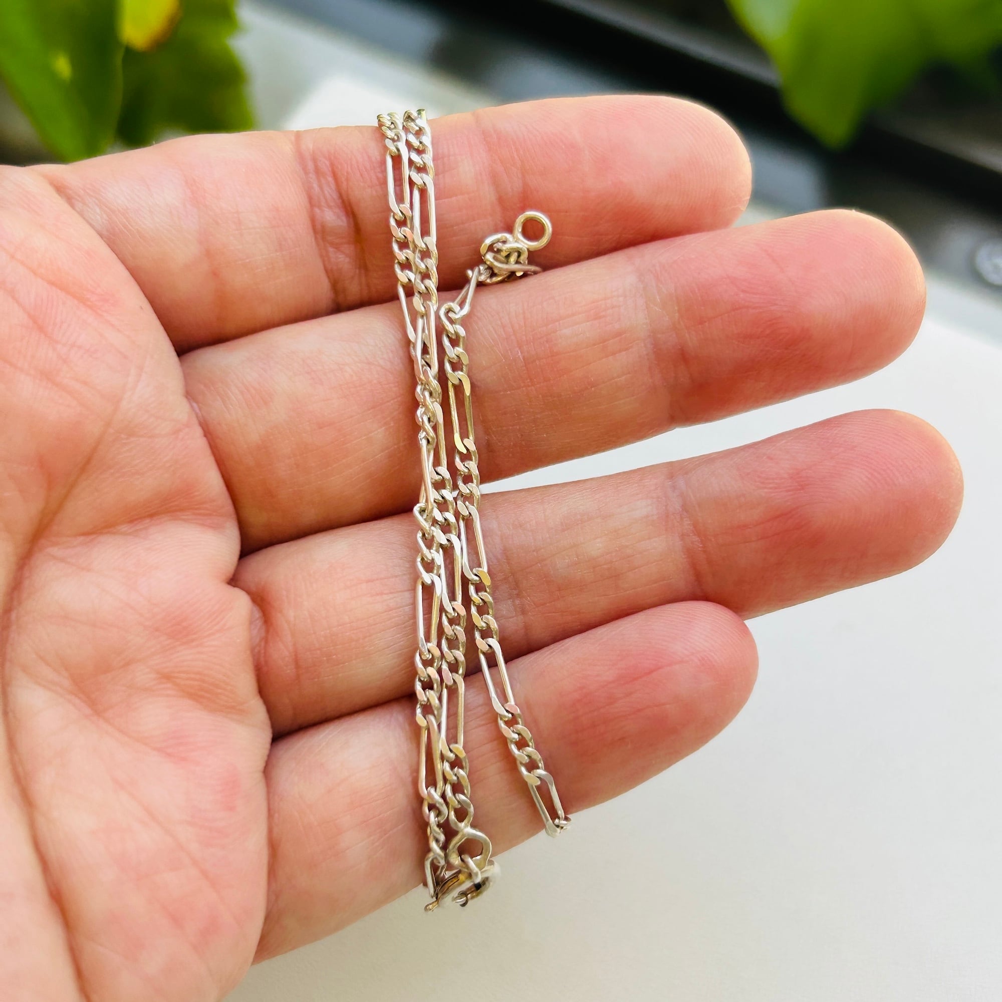 フランスシルバー800 フィガロチェーン（40.5cm） | Milo Antiques