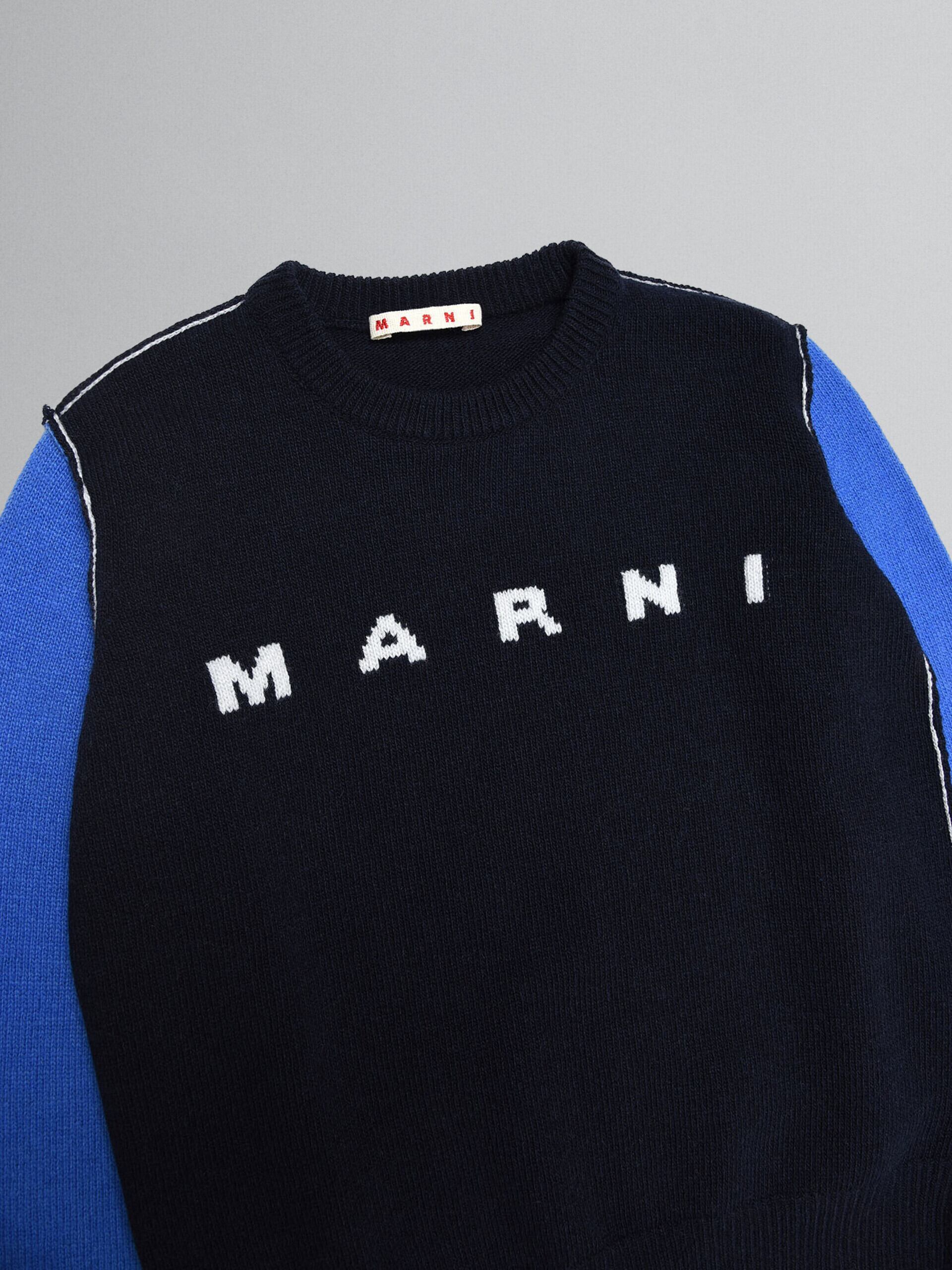 MARNI kids】MARNI インターシャ ブラック ニットセーター | idealclasse