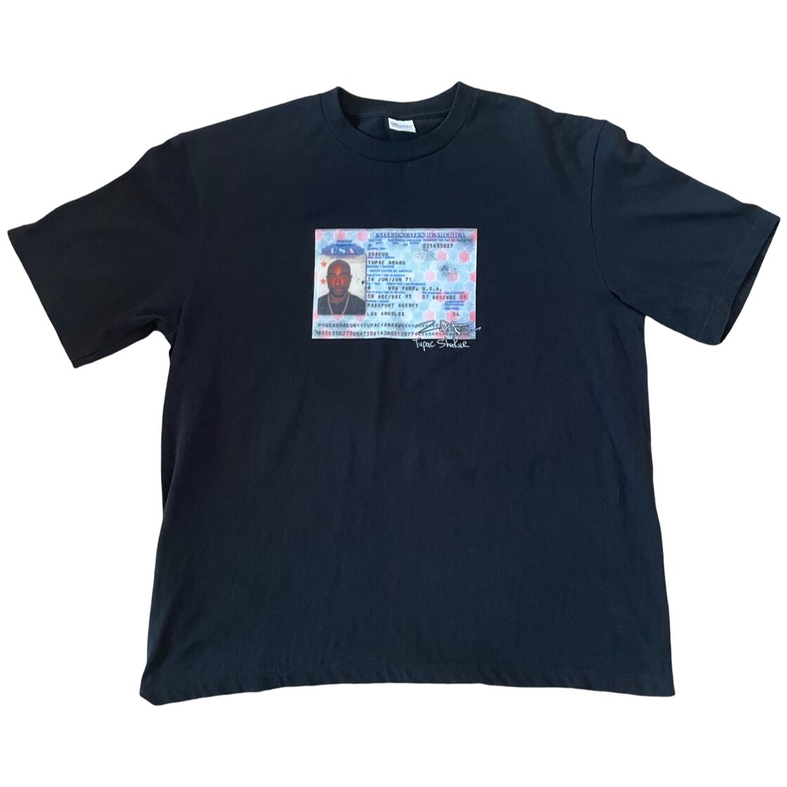 2pac passport print T-shirt Black | PAY ID