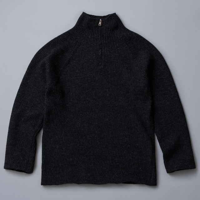 [SOLARIS&CO.] Halfzip Alpaca Knit "PENGUIN"