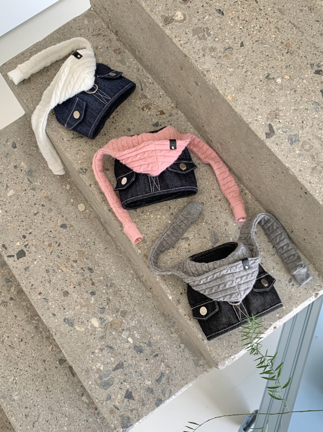 予約【papier】Layered Hood Harness Denim ver.2 (3color)