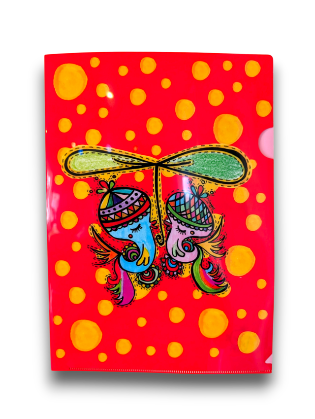 pipiクリアファイル A4サイズ  HUGLOTとりちゃん