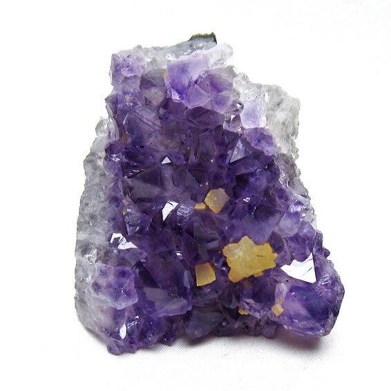 アメジスト クラスター ウルグアイ産 アメジスト 原石 カルサイト付き 一点物 182-8286