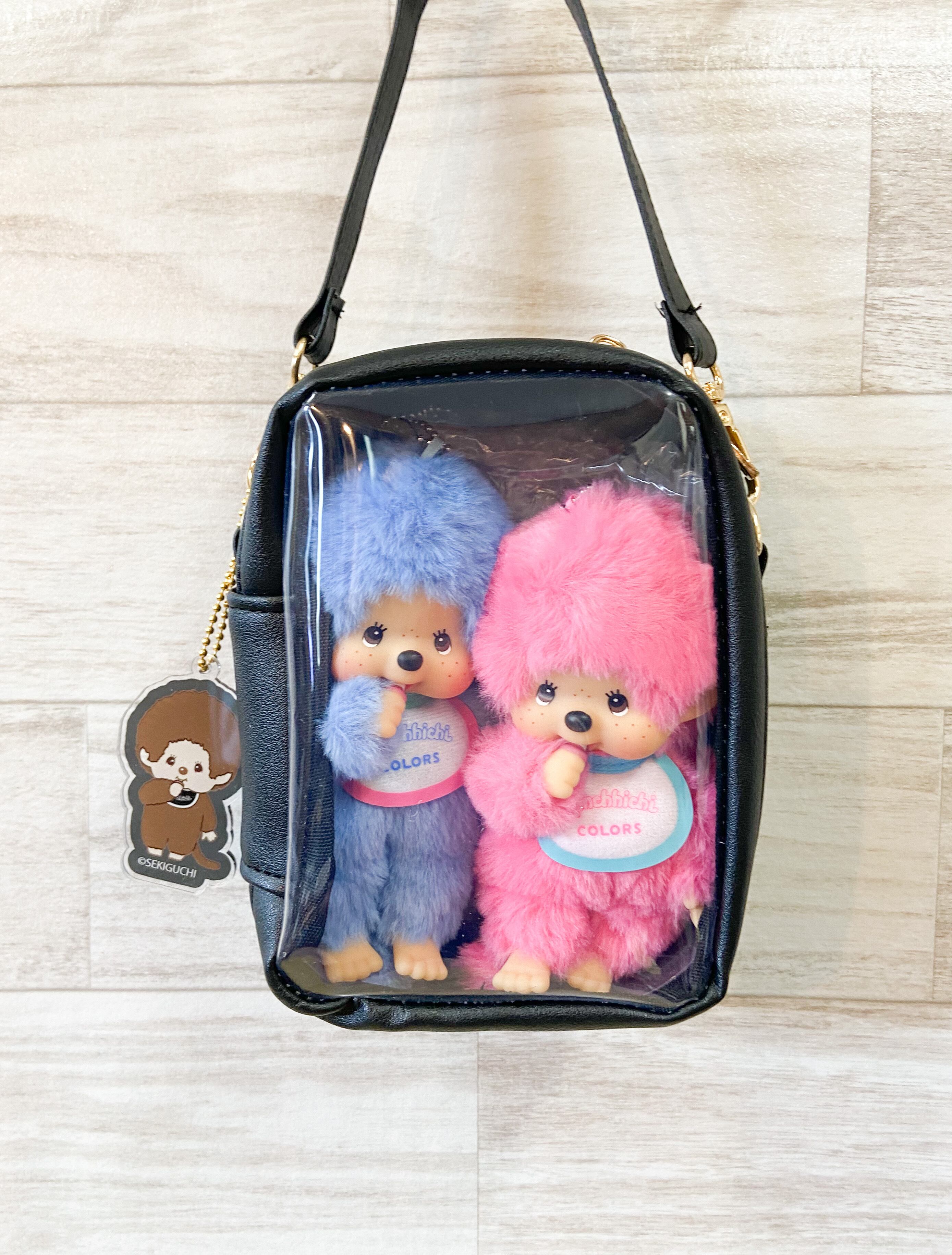 ハッピーカラー モンチッチ ぬいポーチ ブラック | burlyオフィシャル