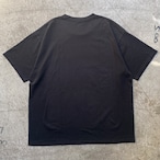 ORANGE SOUR TASTE PIGMENT DYE T-SHIRTS BLACK