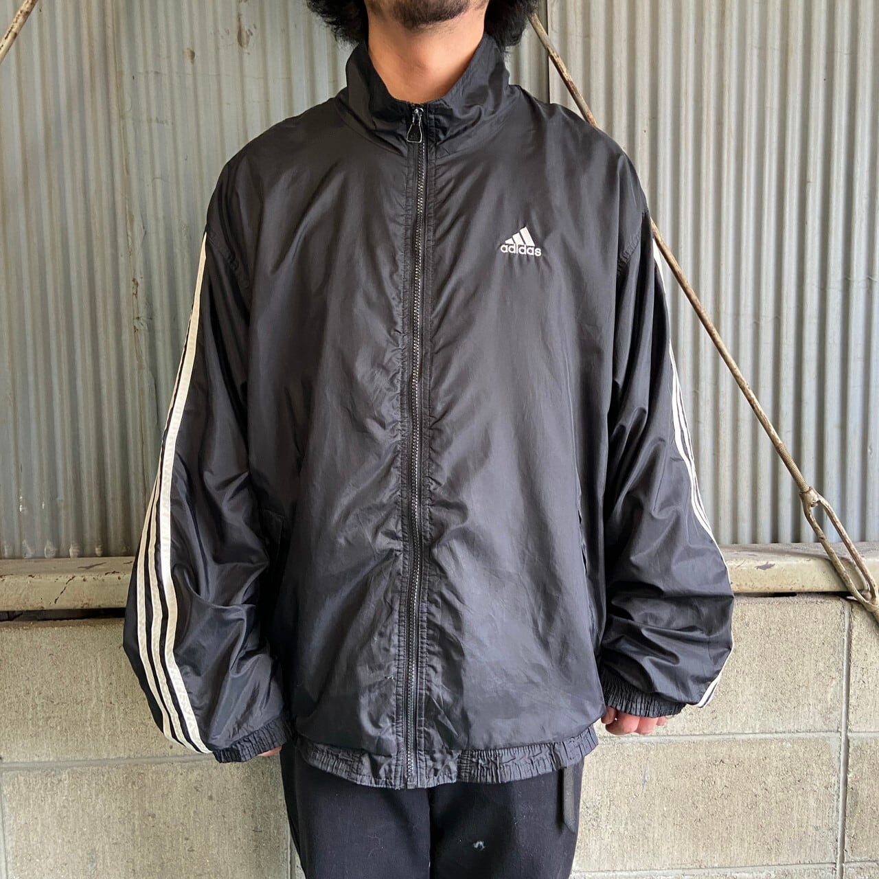 【レア】90's adidas  ナイロントラックジャケット  海外 XL