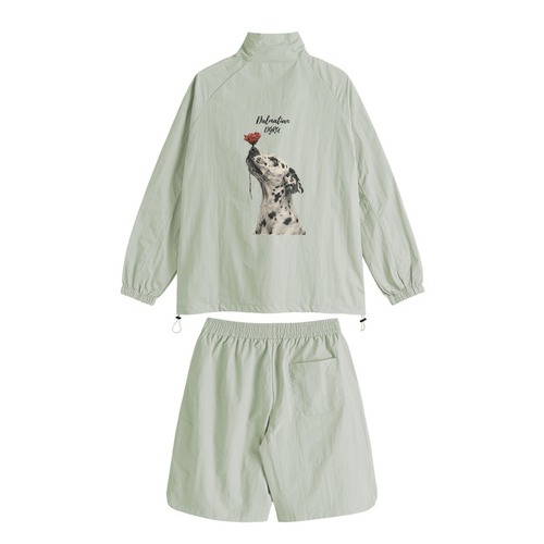 ダルメシアン　ナイロンセットアップ