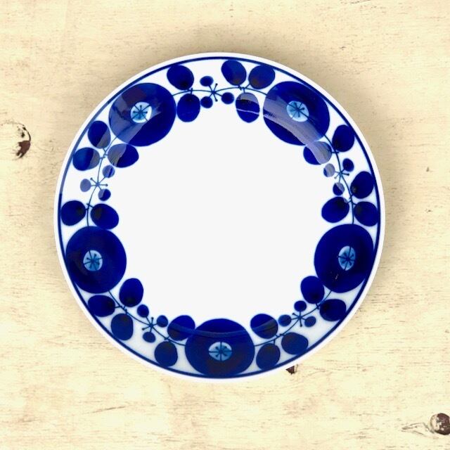 【波佐見焼】【白山陶器】【ブルーム】【プレート】【リース】【S】【1枚バラ売り】 北欧風 食器 取り皿 おしゃれ かわいい